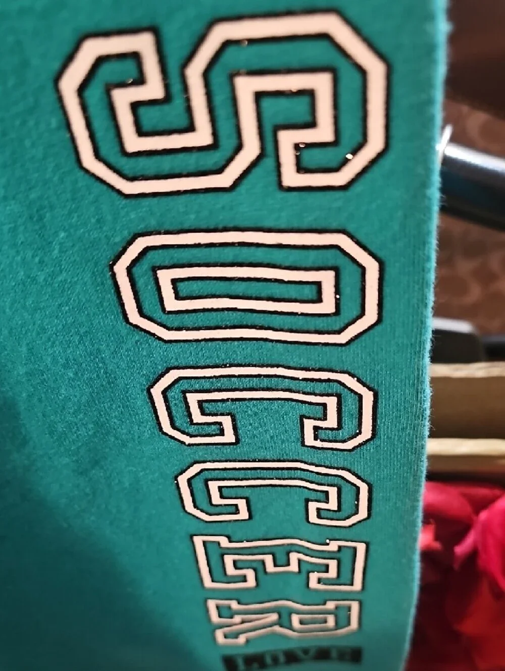 Justice Girls Teal 'Soccer Love' Jogger Sweatpants Size 10